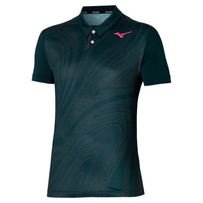 Camisa Polo Mizuno Charge Shadow Hombre - Negros - Chile M358ILGVDT